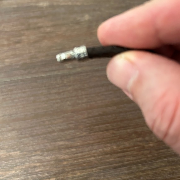 Silver leather bracelet - Picture 8 of 12